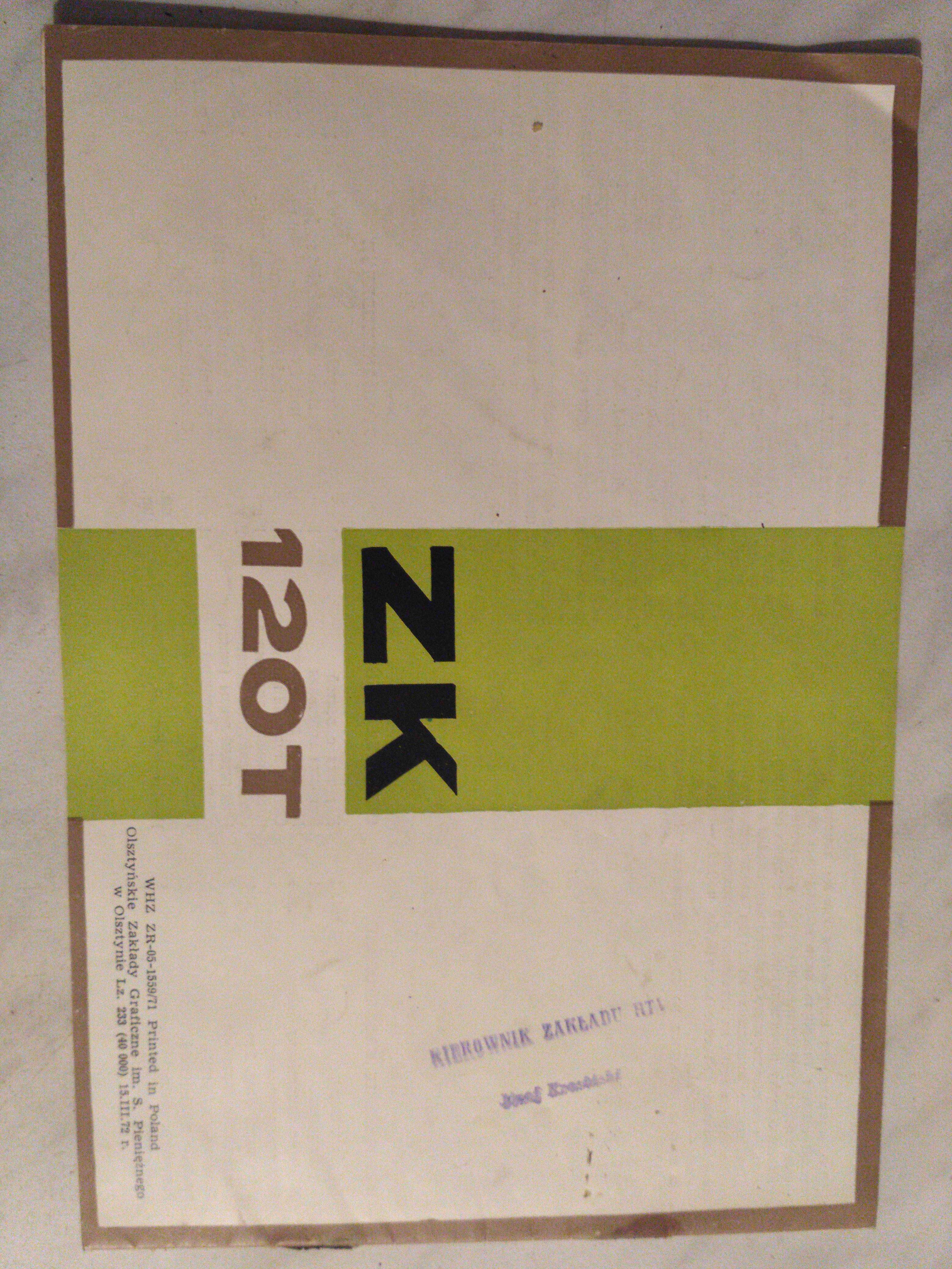unitra zk 120 t instrukcja
