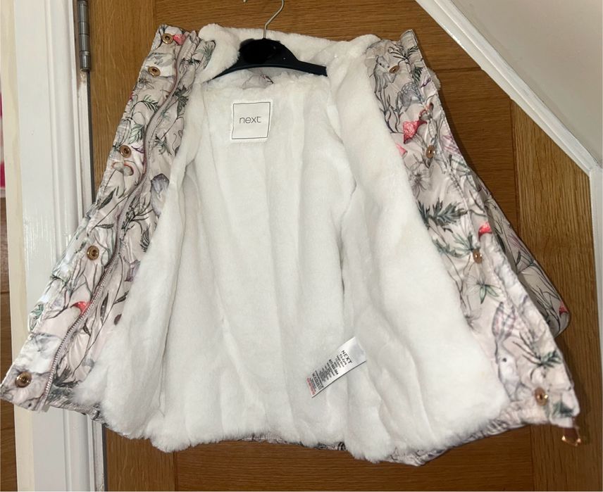 Zimowa nieprzemakalna kurtka dziewczęca next