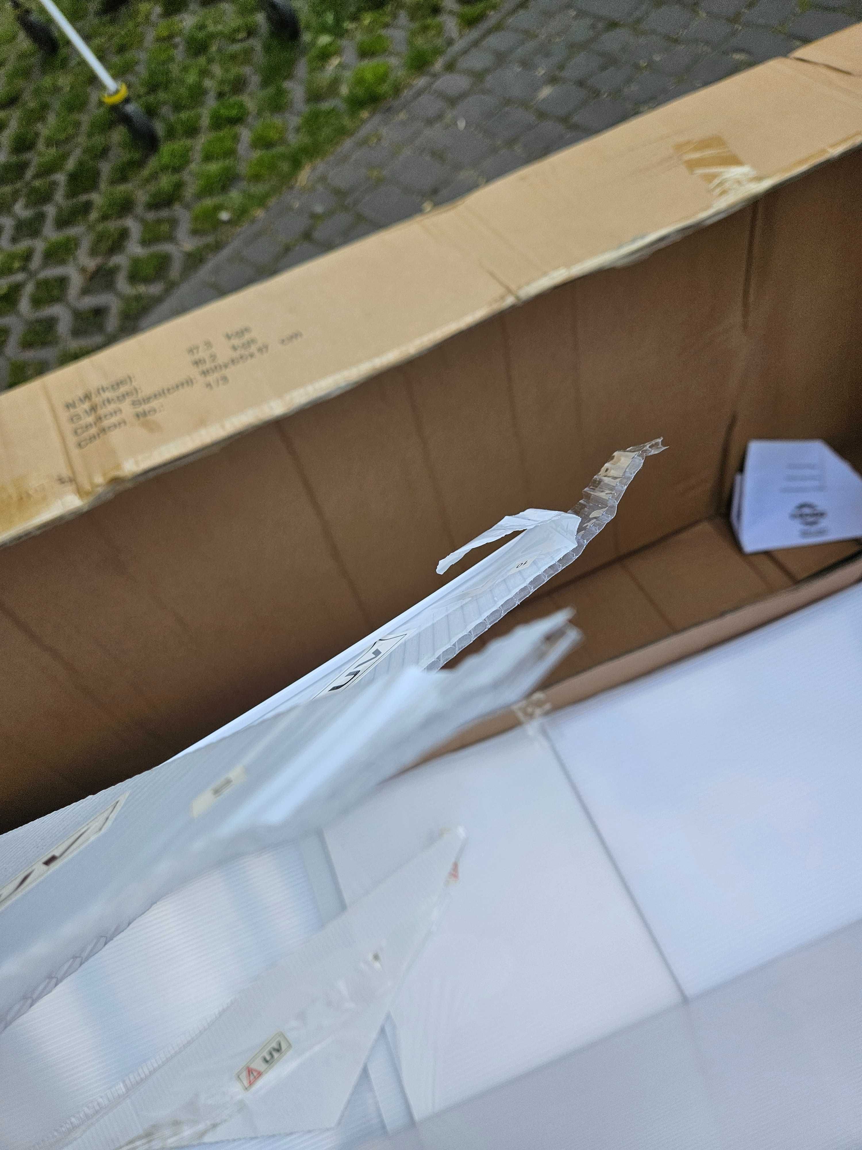 Szklarnia ogrodowa 3,7x2,8 szkieletowa z poliweglanem 4mm