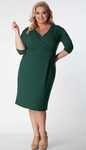Elegancka nowa z metką kopertowa sukienka na wesele Plus Size 54 7xl