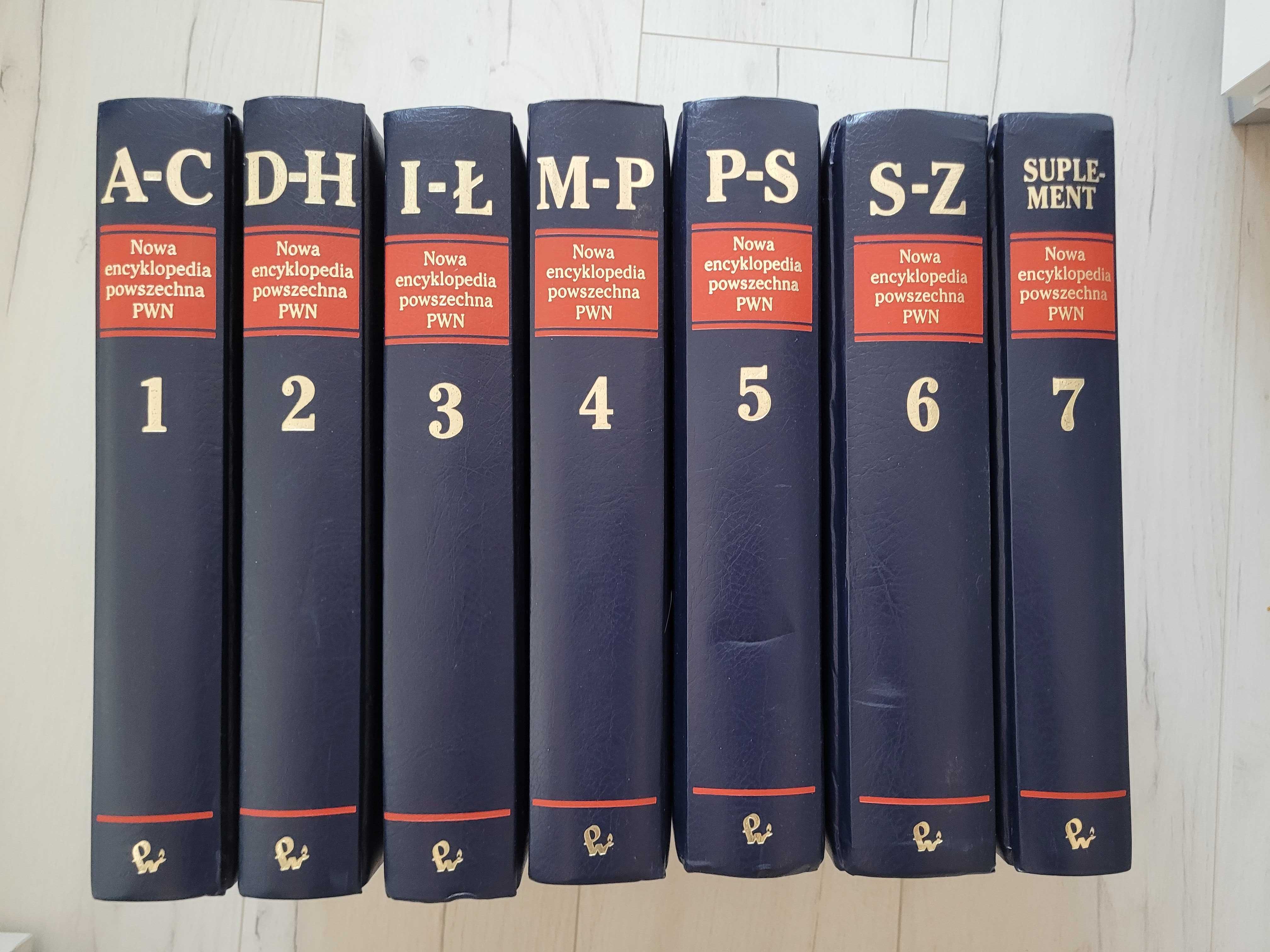 Nowa encyklopedia powszechna PWN komplet t 1- 7