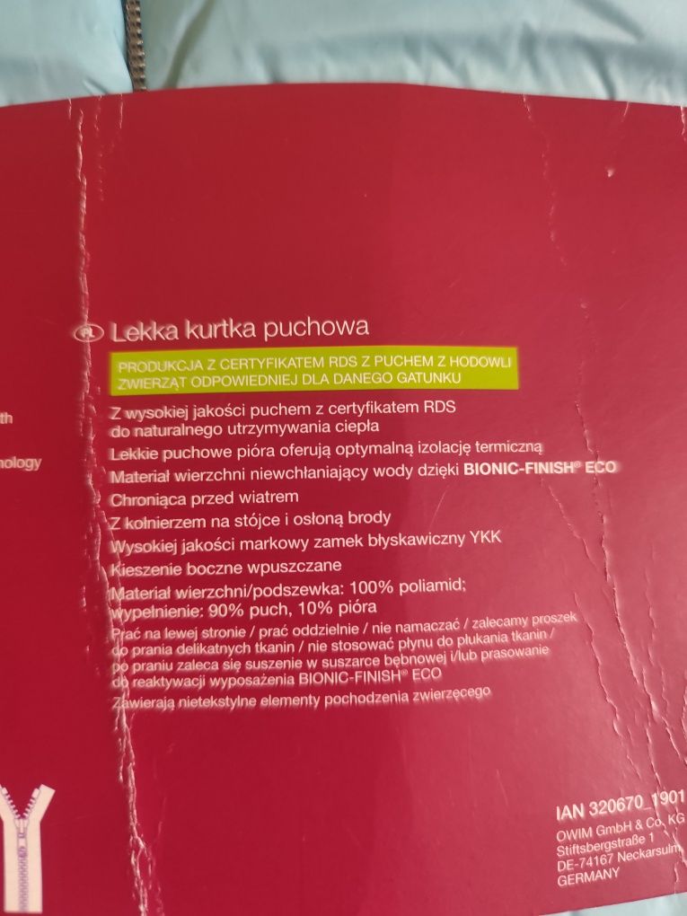 NOWA z metką damska przejściowa kurtka. M