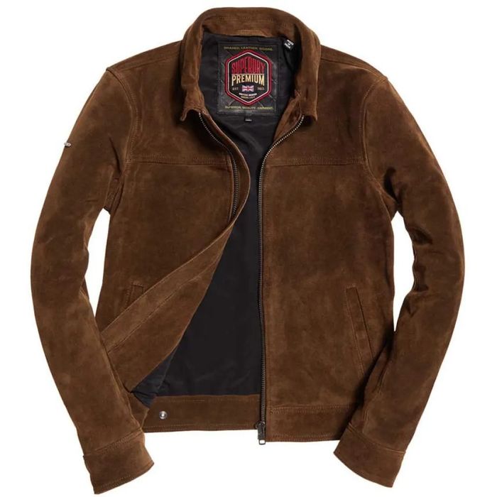 Чоловіча преміальна замшева куртка superdry curtis