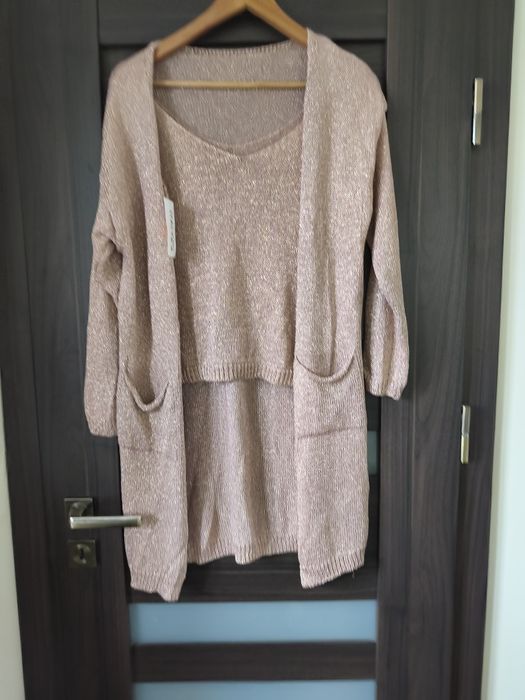 Bliźniak top i kardigan r uni