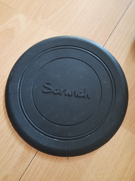 Scrunch czarne silikonowe wiaderko fresbee 2x łopatka kaczka