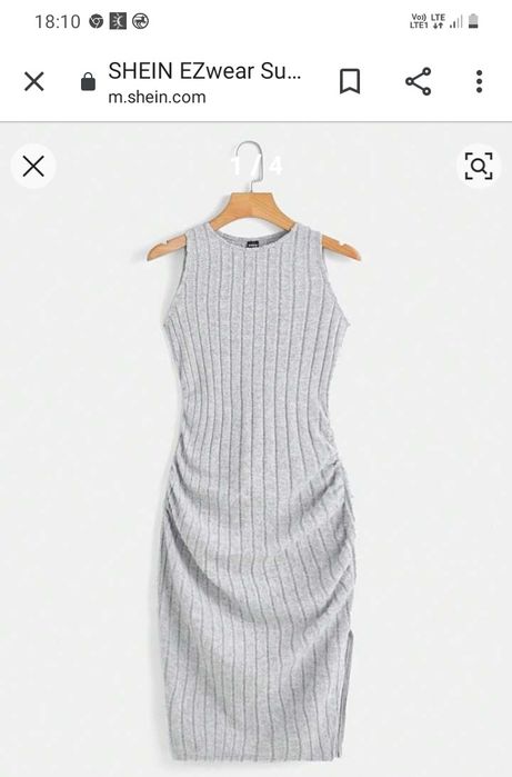 Sukienka shine 36 prążkowana