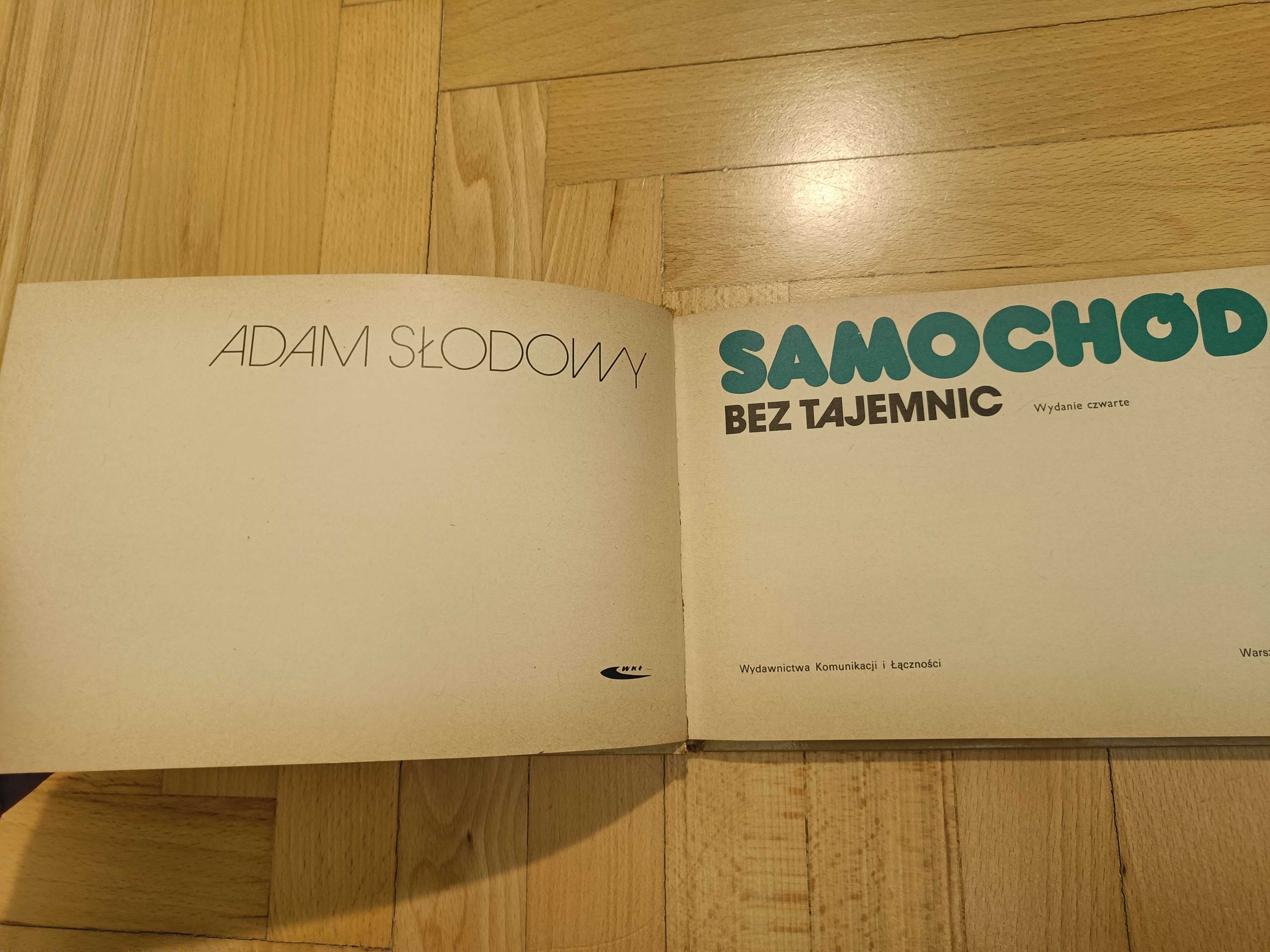 Samochód Bez Tajemnic Adam Słodowy tanio unikat