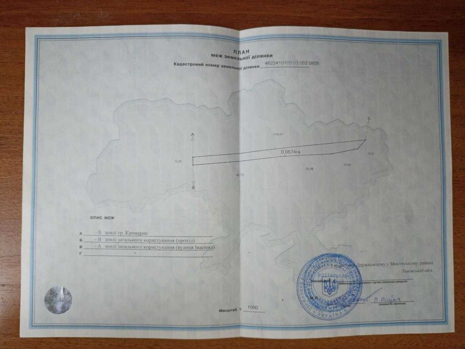 Продаж Землі м. Мостиська