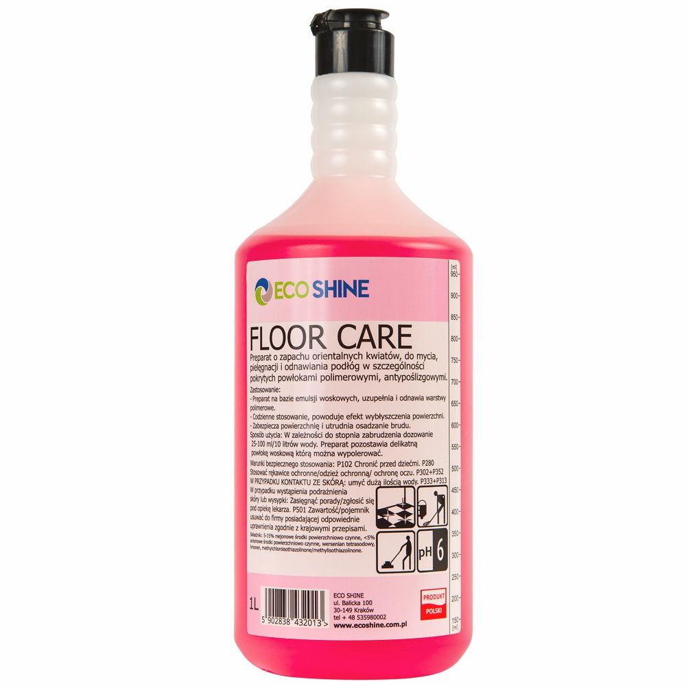 ECO SHINE Floor Care zapachowy płyn do mycia i pielęgnacji podłóg 1L