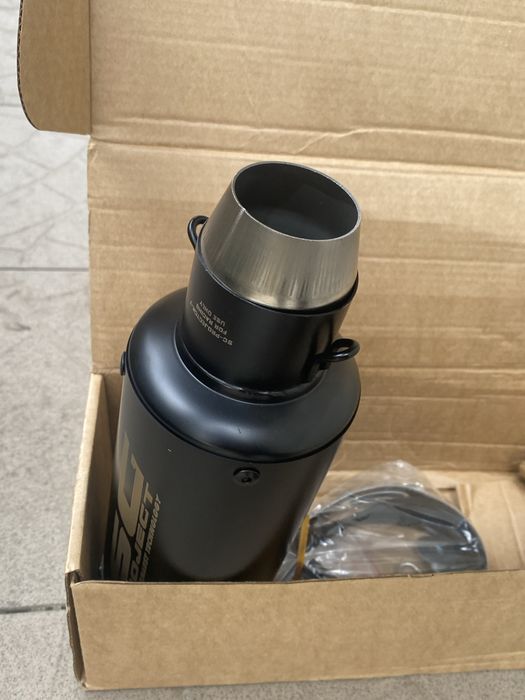 Вихлоп sc project новий, з прехідною муфтою та кріпленнями