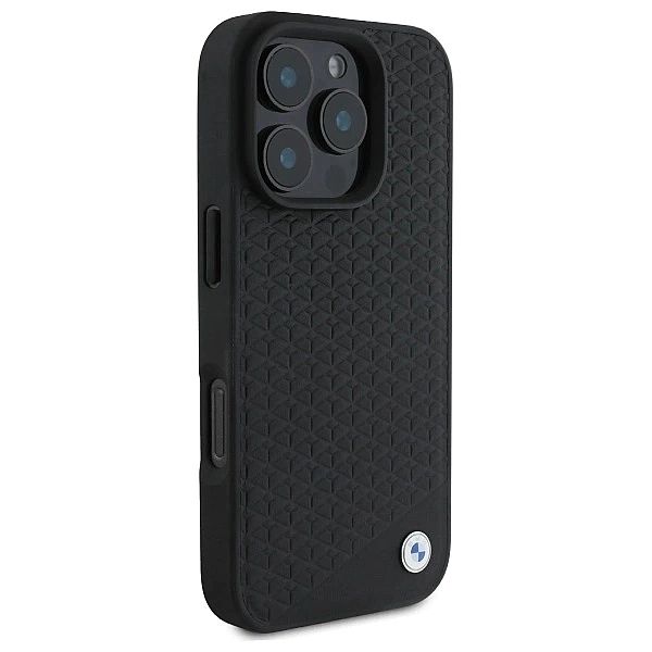 BMW BMHMP16L23RDDK iPhone 16 Pro 6.3" czarny/black hardcase Sign Leath