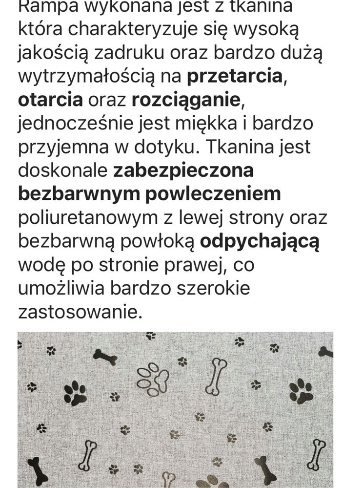 Rampa dla psa schody