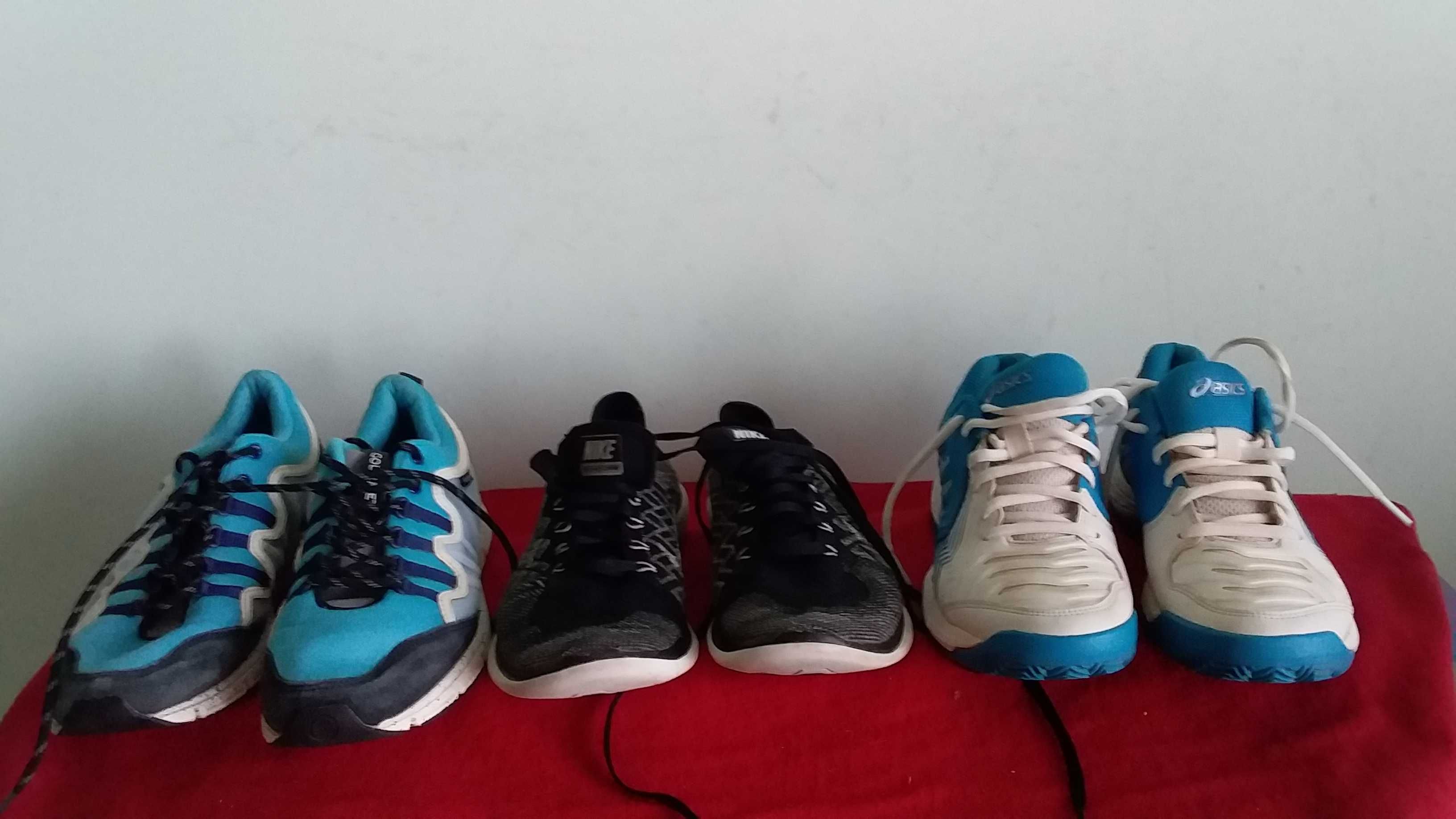 Кросівки дитячі,підліткові-GOURMET-40,5/26;Nike-40;ASICS Gel-Game-24,5