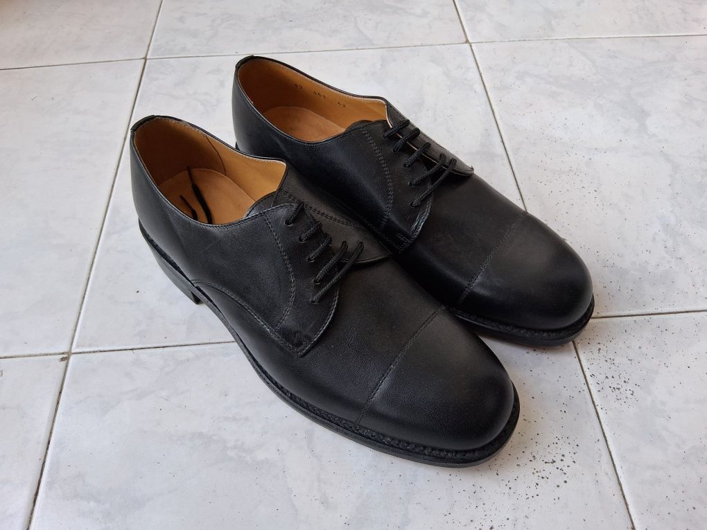 Sapatos derby para homem em pele (estilo clássico)