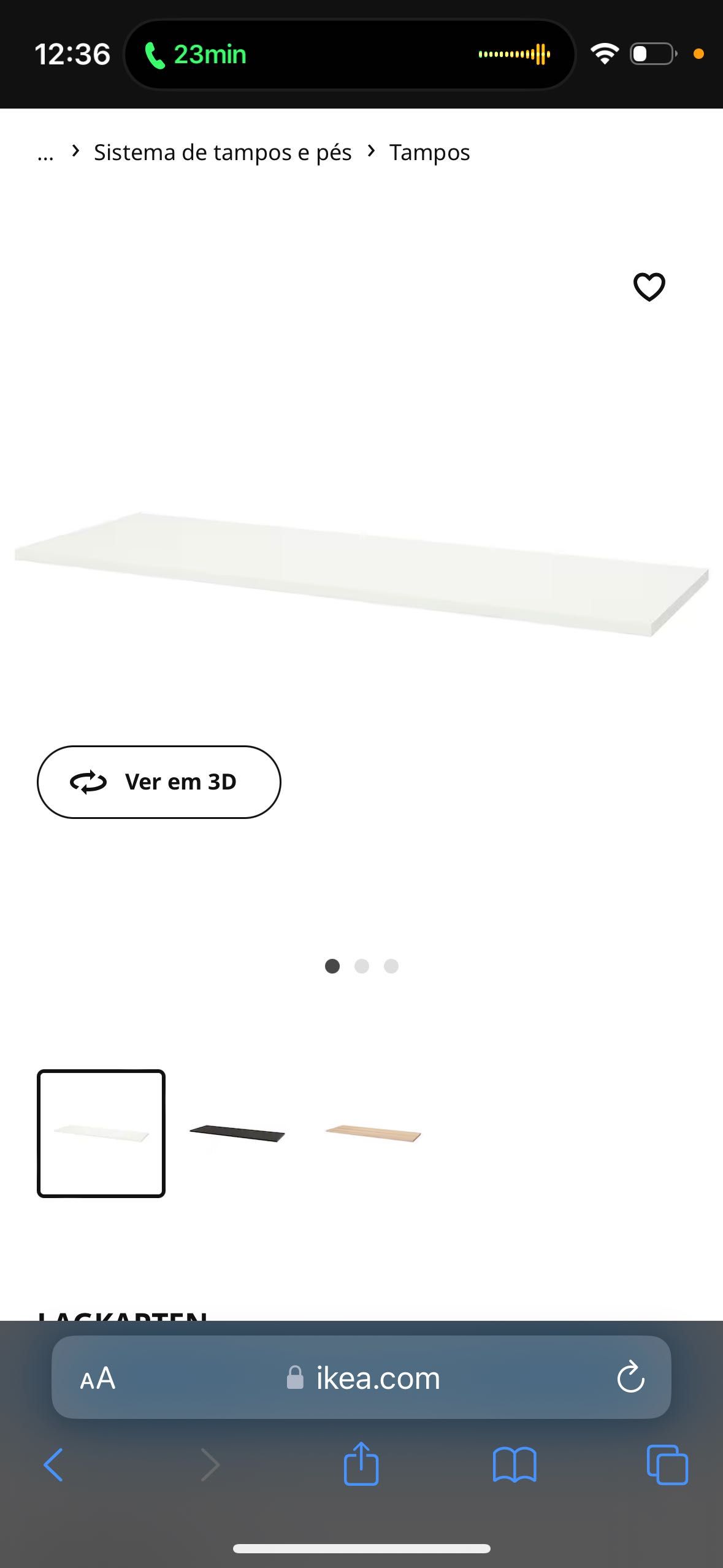 Tampo Branco Ikea