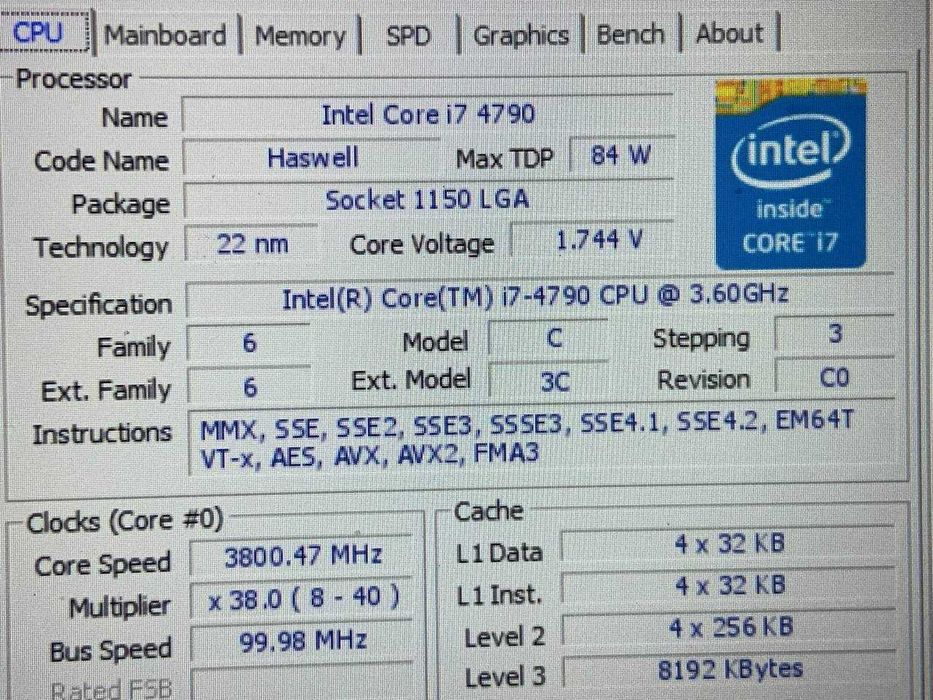 Комплект MSI H81M-E34 Intel Core i7-4790 16GB 1600GHz