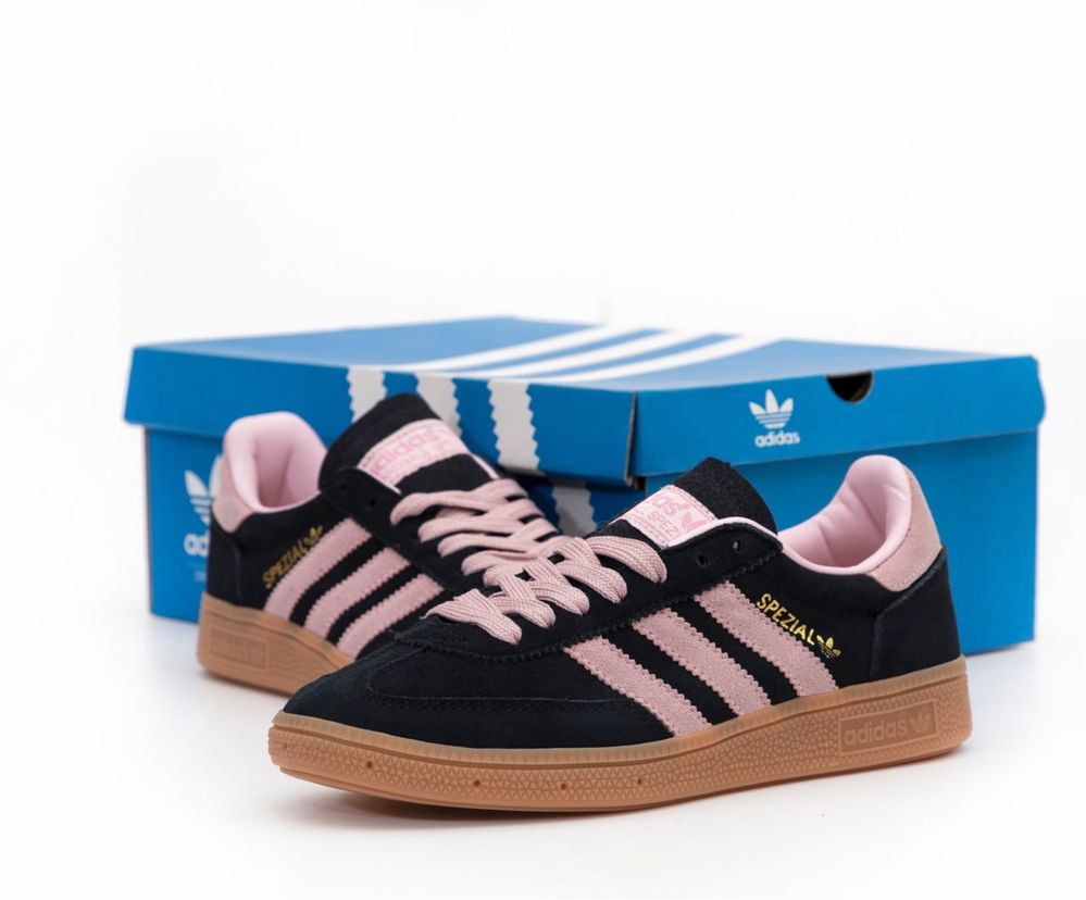 Кросівки Adidas Spezial HadBall Black/Pink(Чорно-Рожеві),адідас,спежал