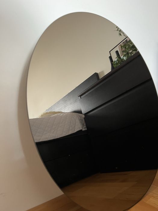 Ciemne okragle lustro JYSK 70cm
