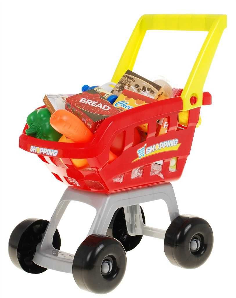 Supermarket dla dzieci 3+ Zabawa w sklep 24 el. Wózek Towary