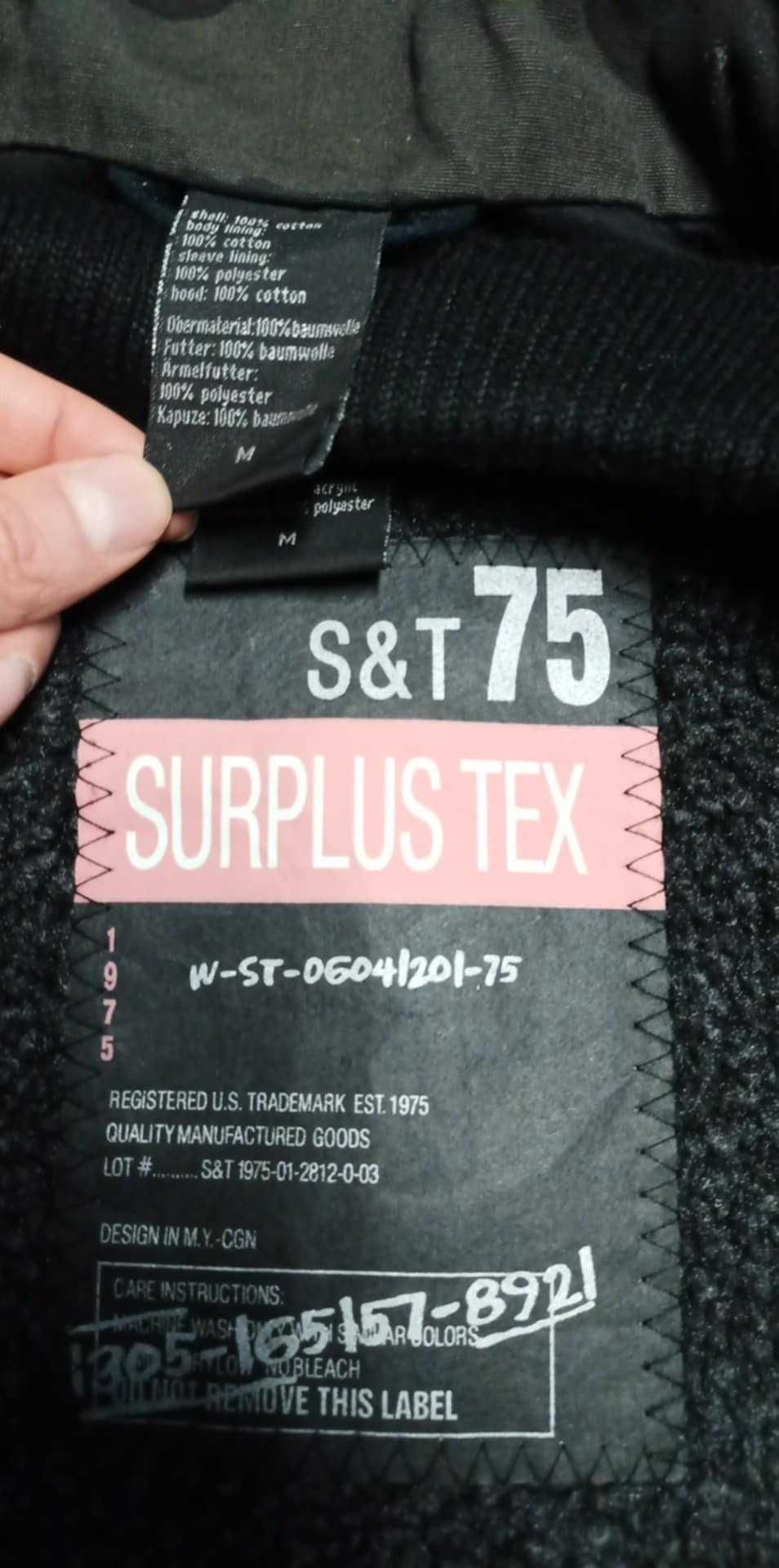 Kurtka Wojskowa M65 Surplus Tex Black Camo r.M z podpinką