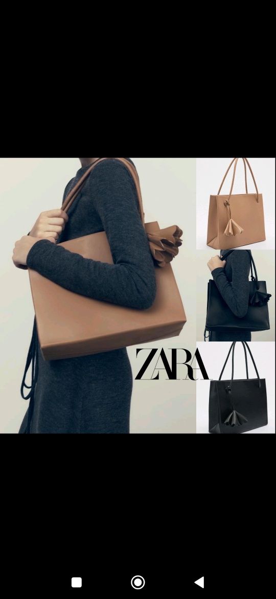 Сумка Zara Зараз,чорна нова