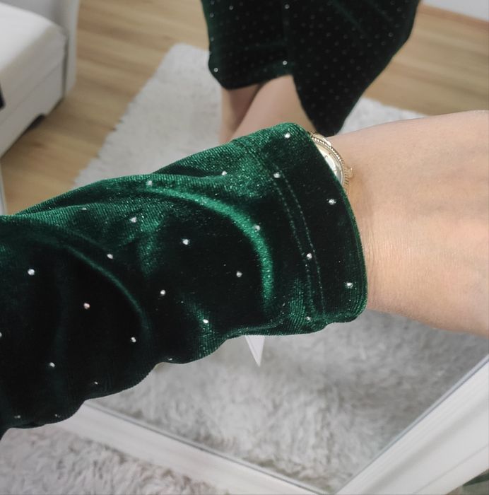 Sukienka welur święta wigilia sylwester Andrzejki