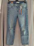 Nowe jeansy damskie boyfriend OVS rozm. L/30 z przetarciami