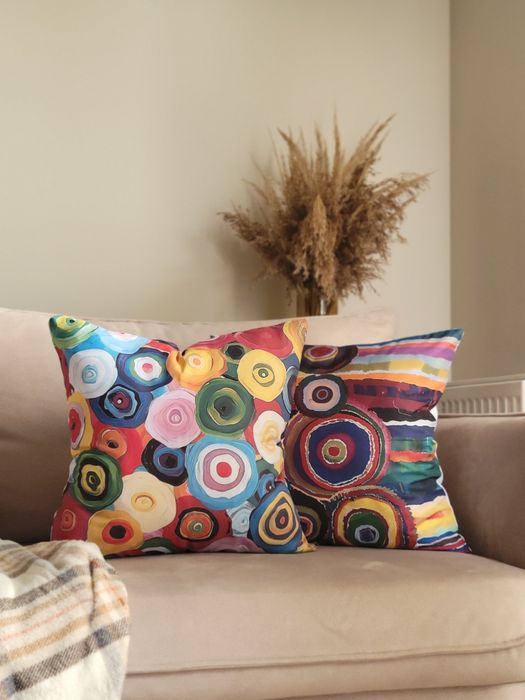 Poszewki na poduszki kolorowe (2 sztuki)