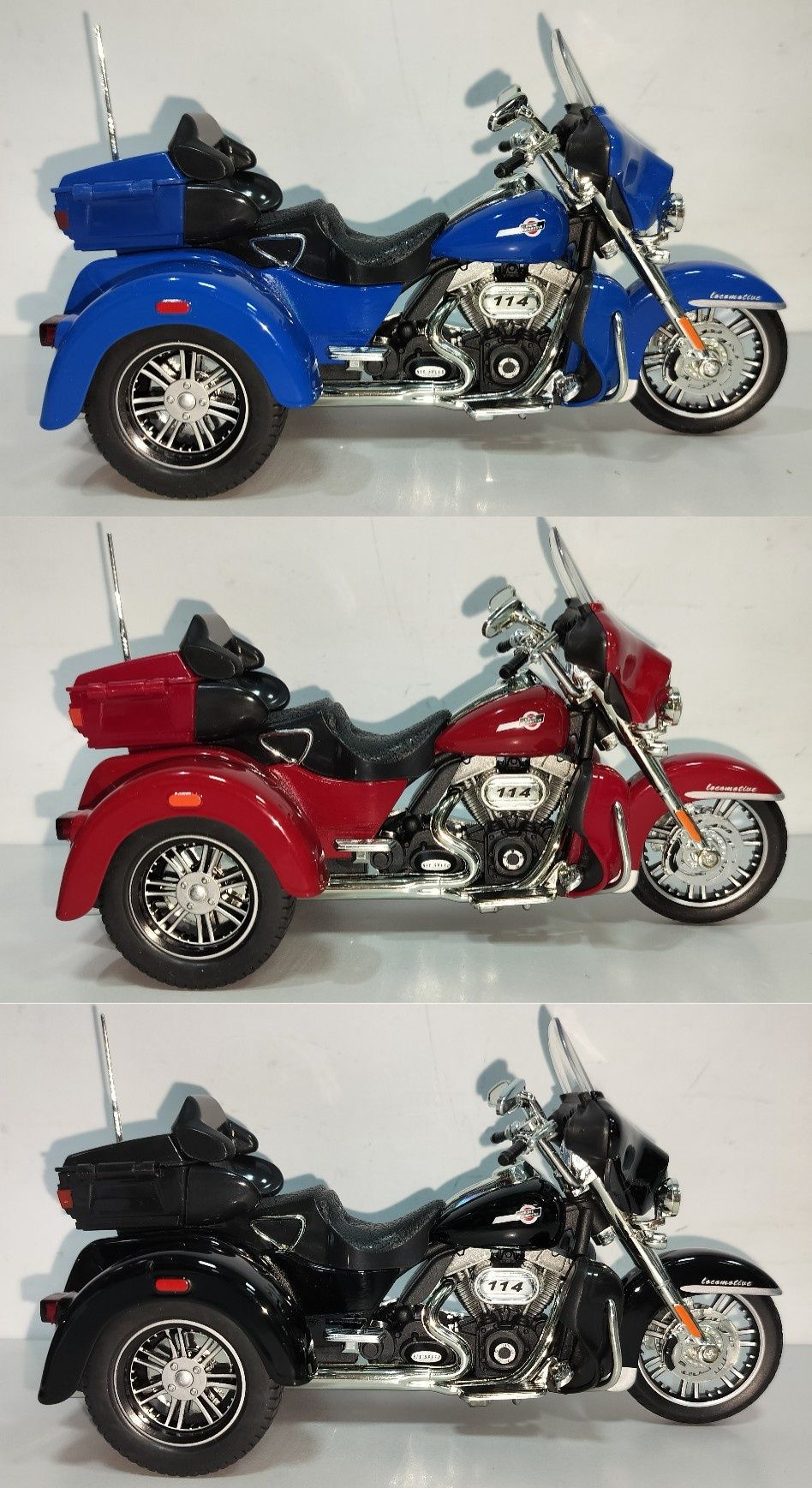 Harley-Davidson Tri Glide Ultra модель мотоцикла 1:14 металл звук свет
