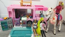 Kamper Barbie lalki barbie chodzący koń zestaw