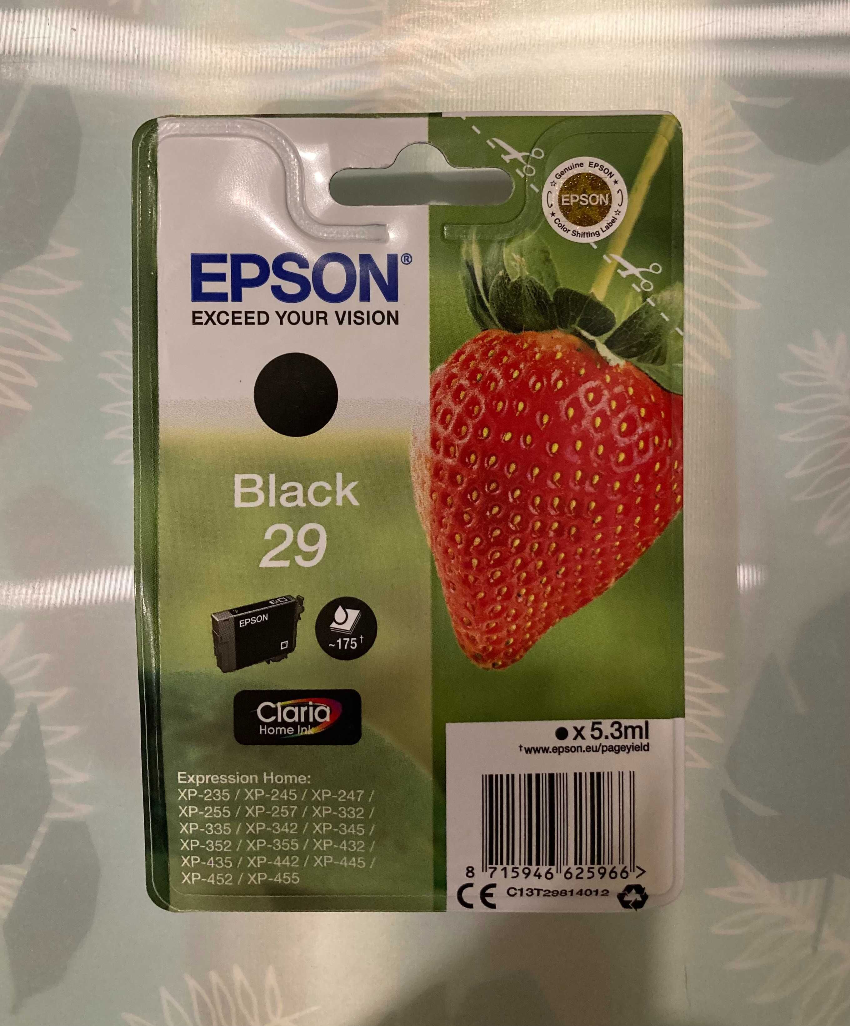 Картридж Epson 29 Strawberry black Чорний Новий