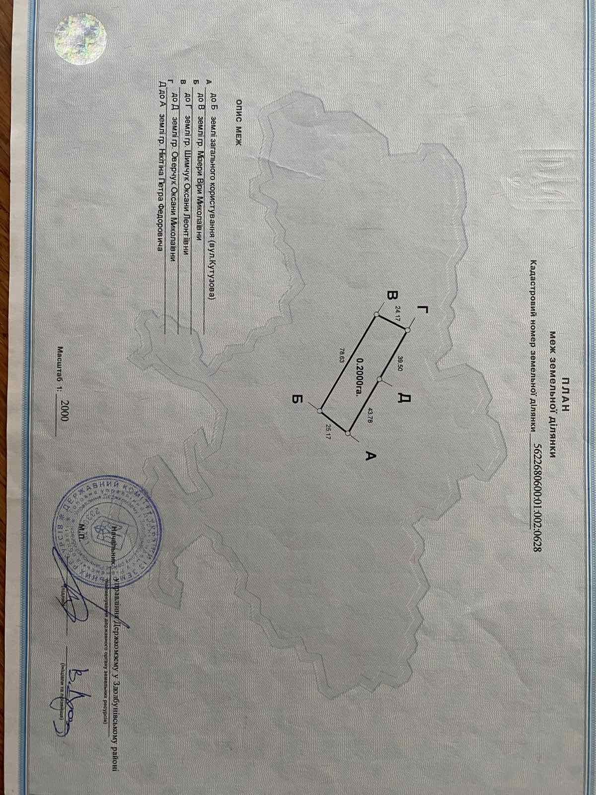 Продається земельна ділянка під забудову