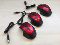 Маніпулятор миша USB провідна Optical Mouse, 5V / 100 mA, Black - Red