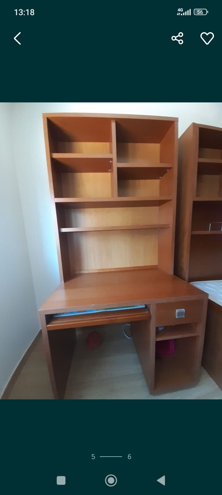Secretaria em madeira maciça
