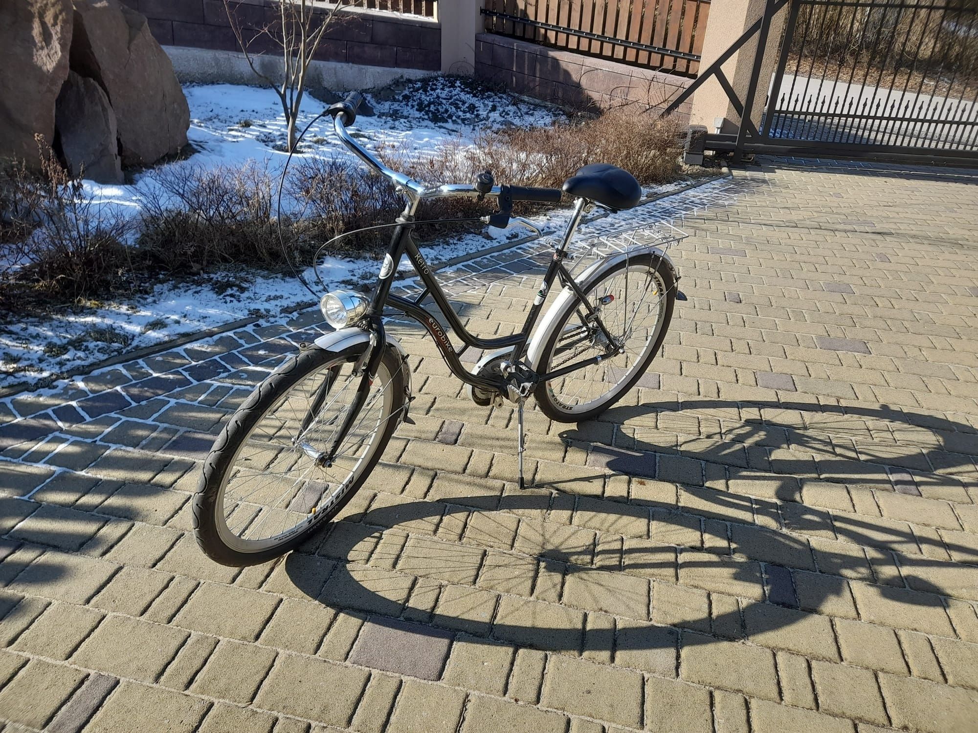 Rower Eurobike miejski retro damka czarny- piękny!