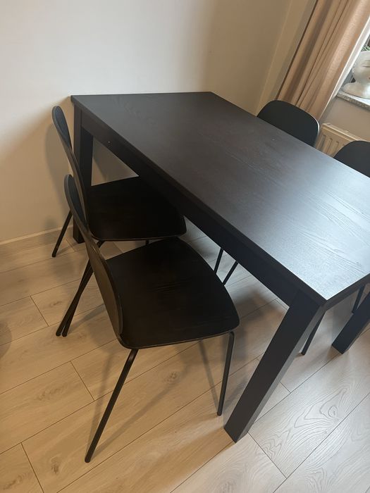Stół drewniany IKEA + 6 krzeseł