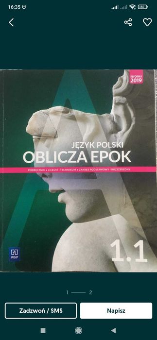 Książka do j.polskiego oblicza epok kl 1