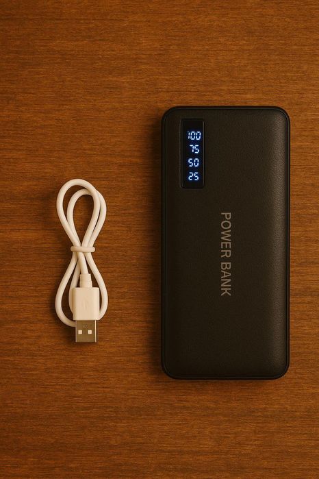 Павербанк 50000 mah з ліхтариком та швидкою зарядкою