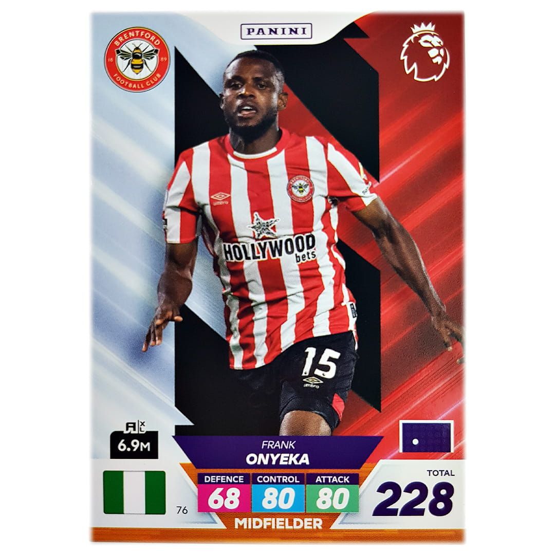 Karta Panini 76 Premier League 2023 Plus Frank Onyeka