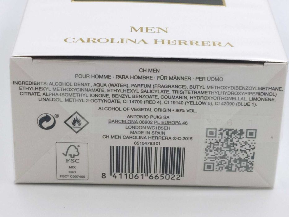 Carolina Herrera CH Men edt 100 мл Оригинал