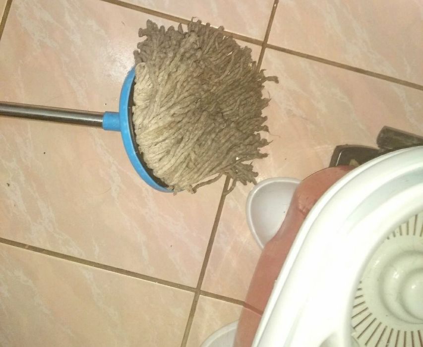 Складна швабра з відром з віджимом,б/в.