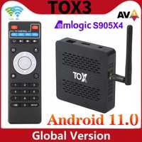 ТВ приставка TOX3  4Gb/32Gb Amlogic S905X4 Android 11
