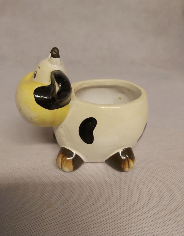 Ceramiczna osłonka na doniczkę krowa nr.3023