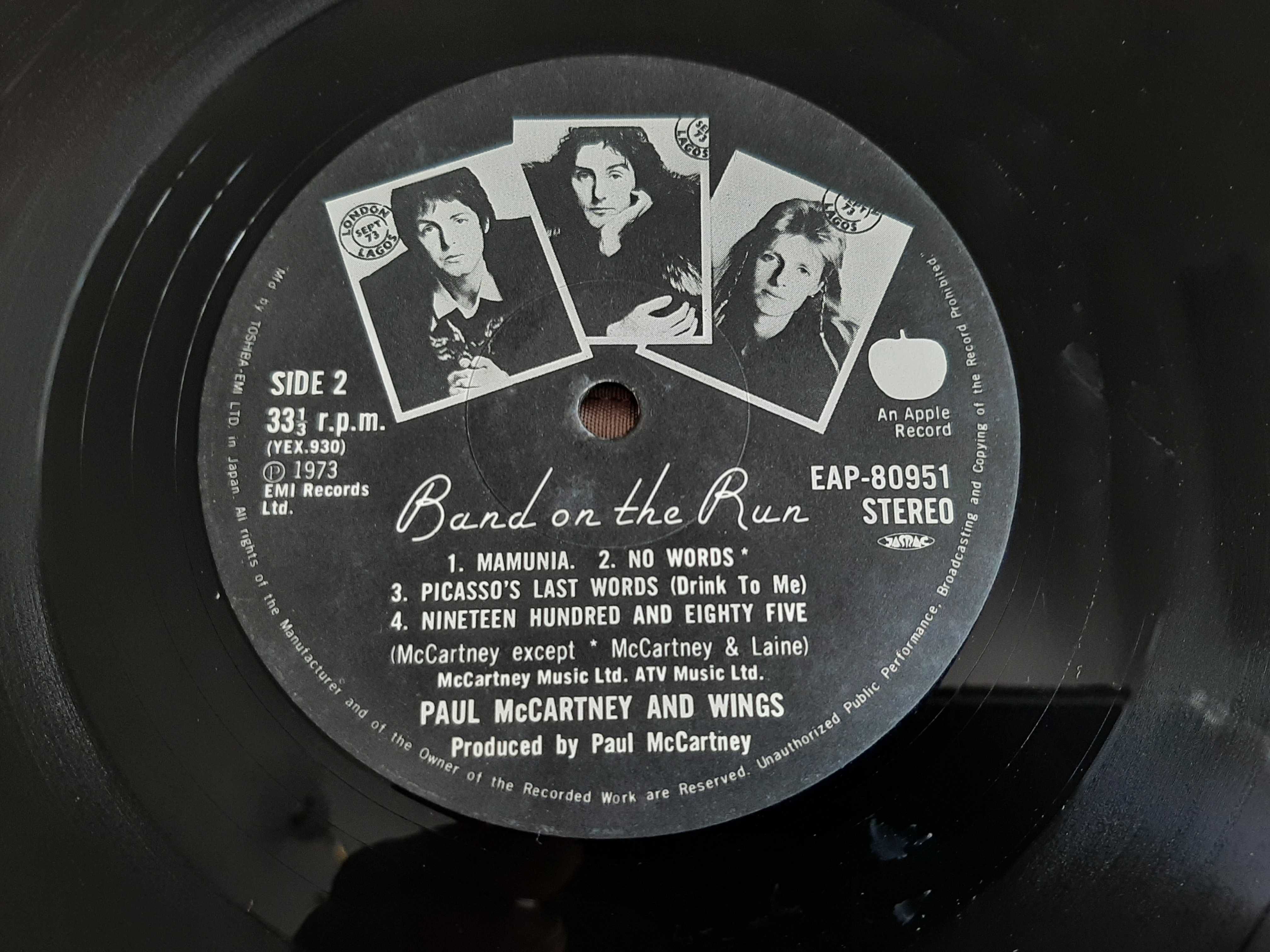 Paul McCartney & Wings -Band On The Run - Japão - Vinil LP