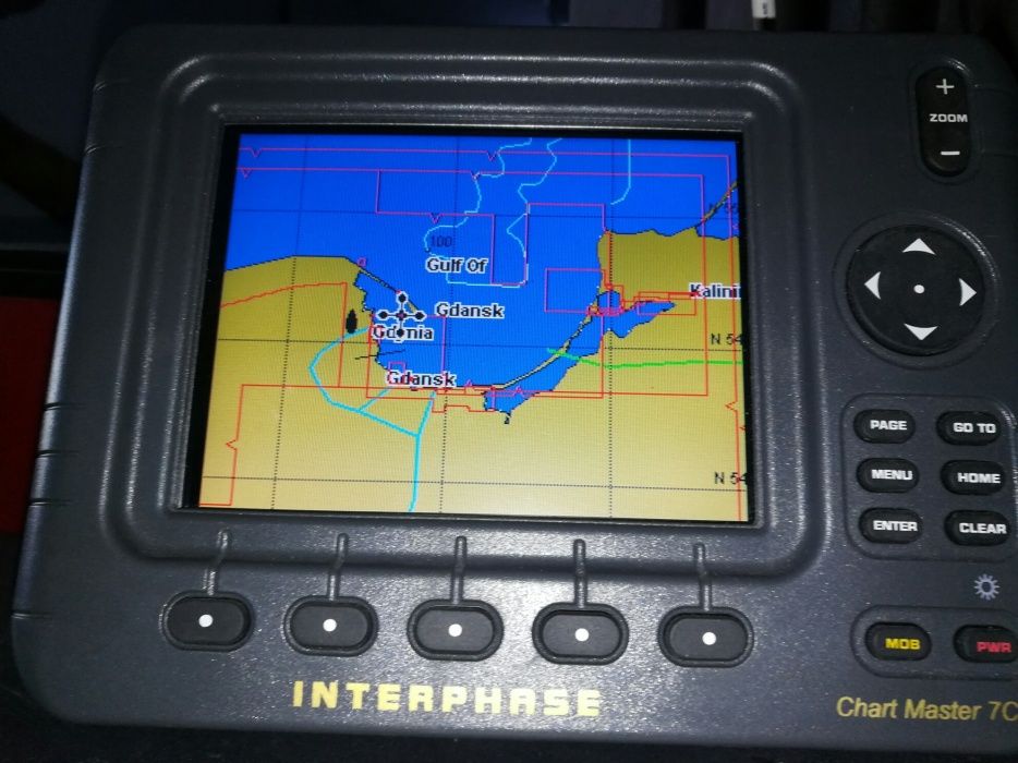 Interphase Chartplotter Master 7cv Gps mapa Bałtyk południowy