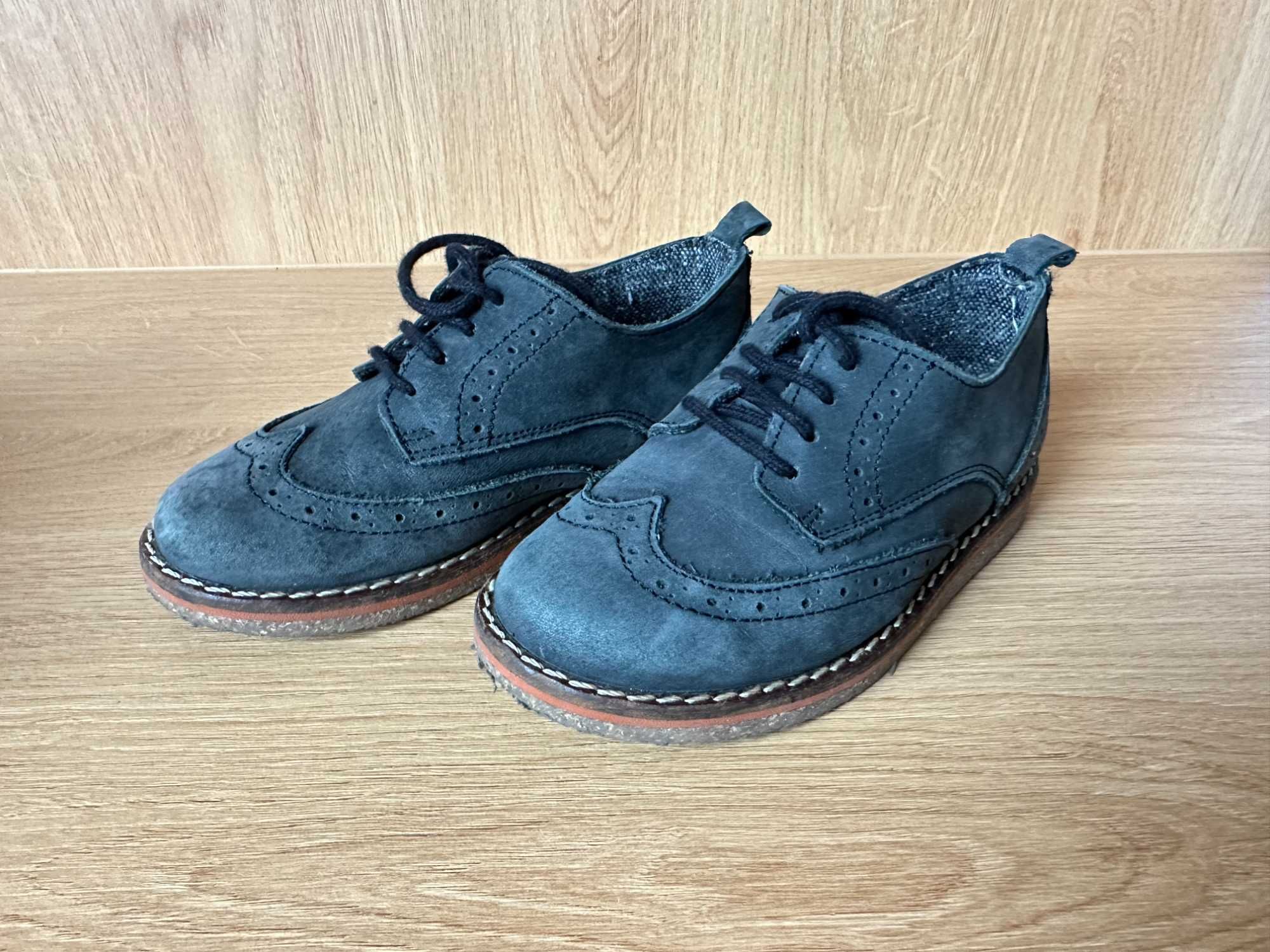Pantofelki dziecięce ZARA Baby chłopięce buty derby R 23 jak nowe
