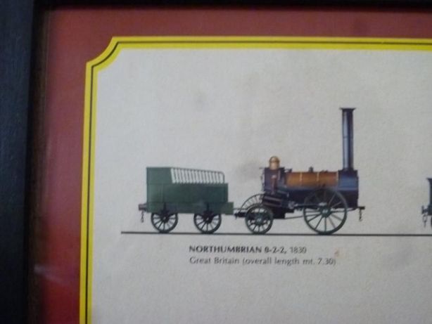 Poster - Comboios, locomotivas a vapor