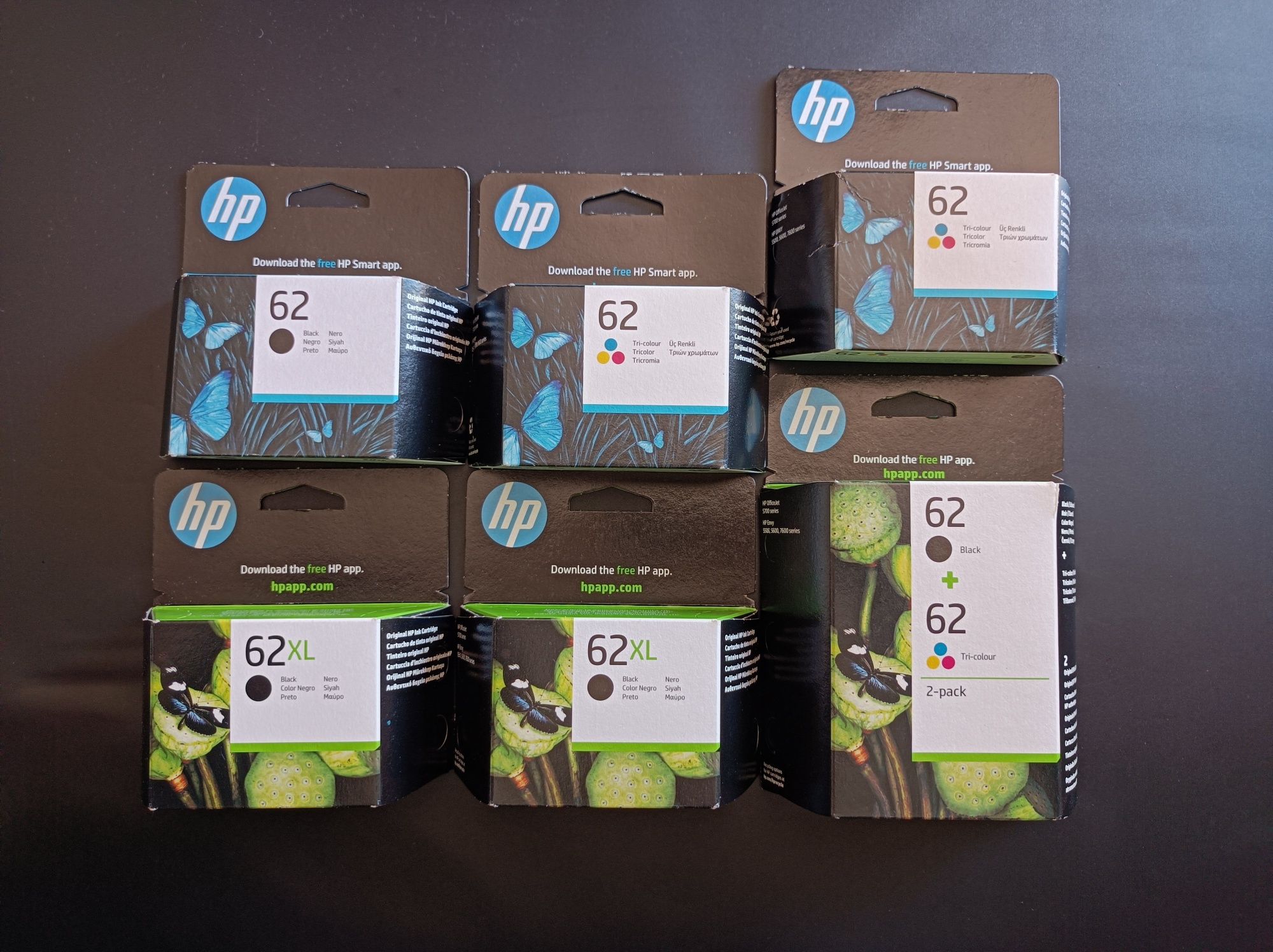 Tinteiros / Cartuchos HP 62