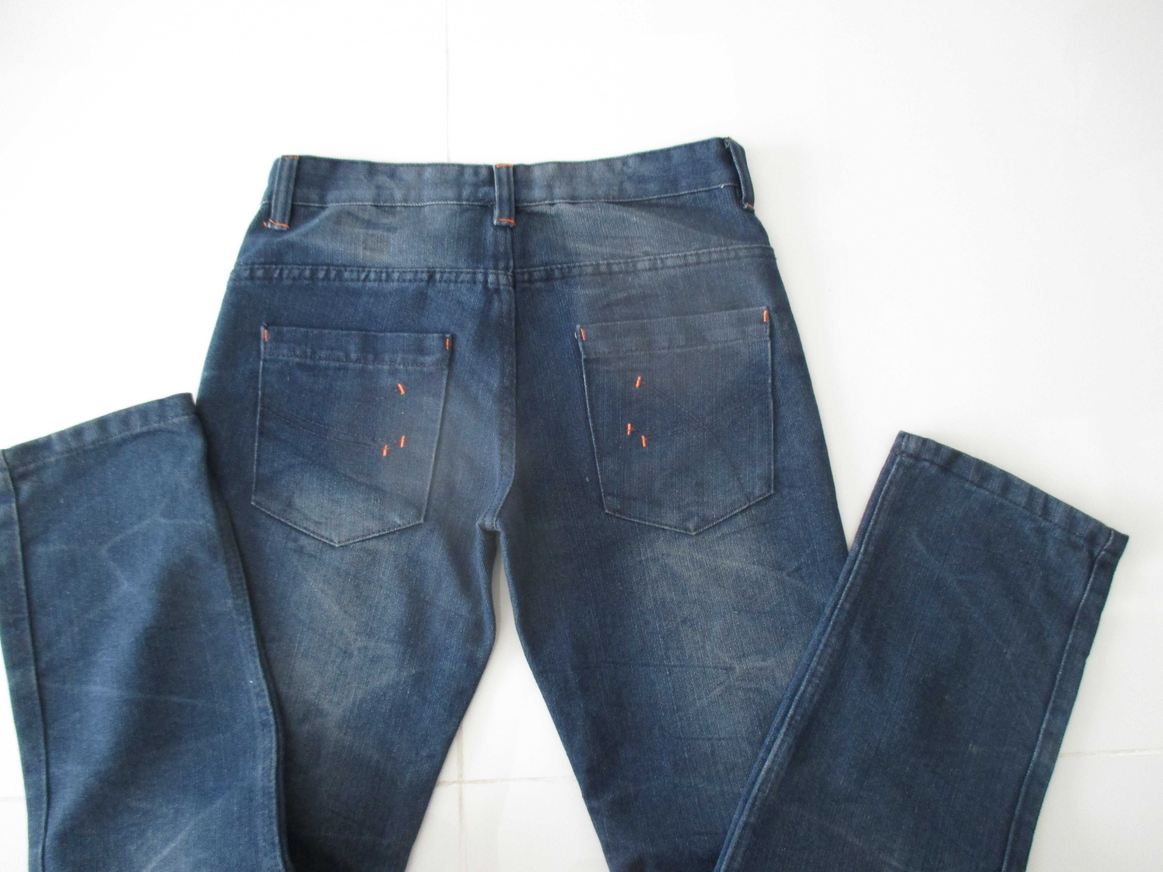 346* Spodnie chłopięce r. 158 cm jeansowe