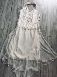 Sukienka biala ślub sesja